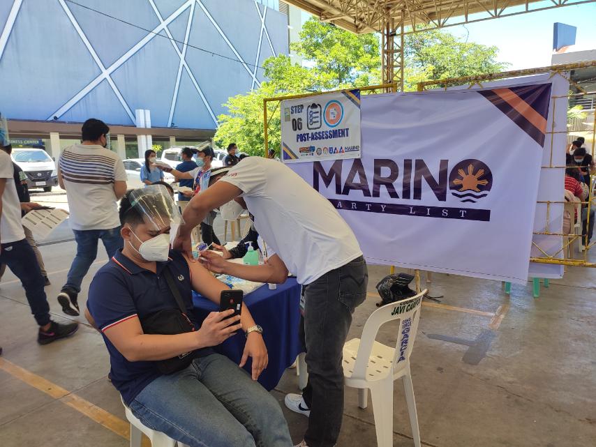 MARINO Partylist secures vaccination site for 5,000 OFWs in Davao City